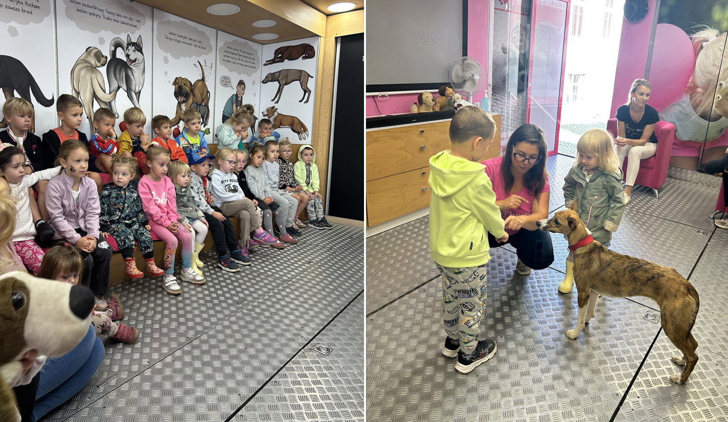 Mobilna sala multimedialno-edukacyjna z warsztatami dogoterapeutycznymi zawitała do 